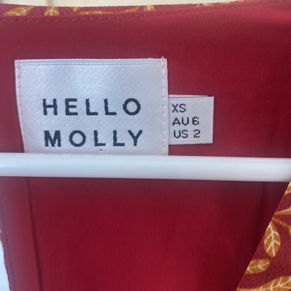 Hello Molly Tie Shorts Romper - Picture 2 of 4